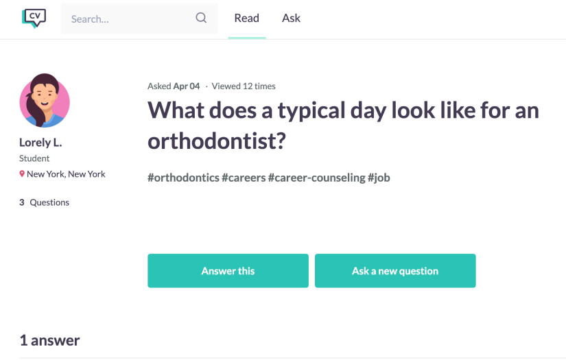 Providing Guidance for Underserved Students with CareerVillage.org screenshot 1